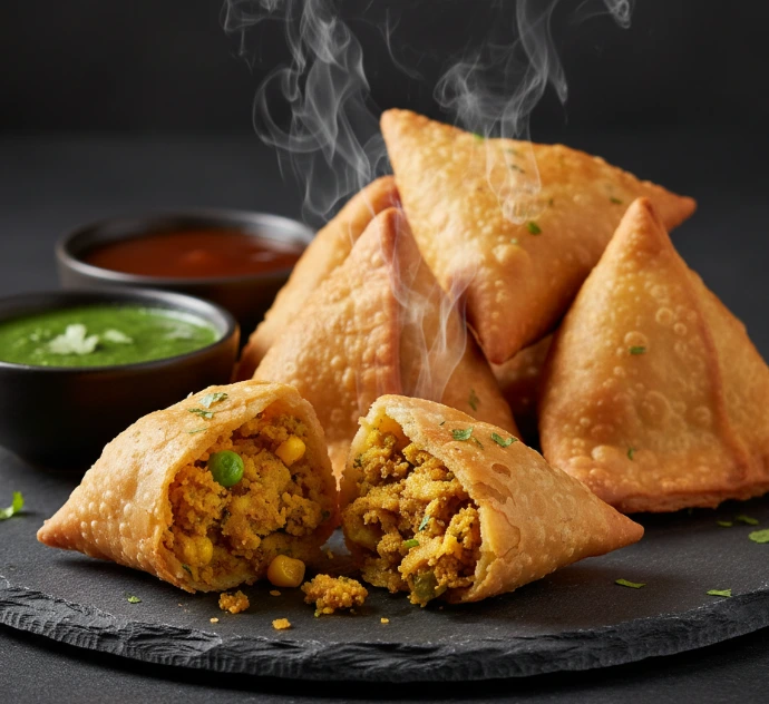 Homestyle frozen samosas Pune by Velmira crispy golden