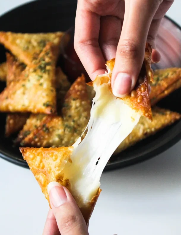 Mozzarella cheese frozen samosa Pune Velmira cheese pull